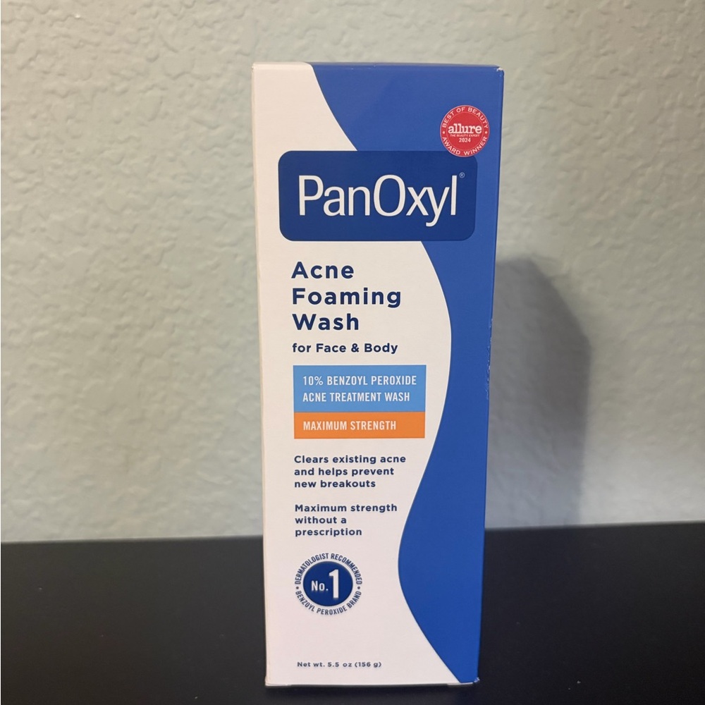 NWT Panoxyl 10% benzoyl peroxide acne foaming wash 5.5 oz
